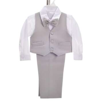 Toddler Boy Tuxedo Set 5 Pcs Suit for Special Events