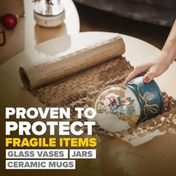 Eco-Friendly Scotch Cushion Lock Protective Wrap, 30ft Roll