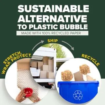 Eco-Friendly Scotch Cushion Lock Protective Wrap, 30ft Roll