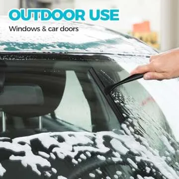 ALFLOD Stainless Steel All-Purpose Shower Squeegee for Spotless Cleaning