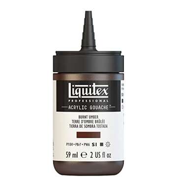 Liquitex Professional Acrylic Gouache, 2-oz (59ml) Bottle, Burnt Umber