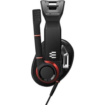 EPOS I SENNHEISER GSP 500 Wired Open Acoustic Gaming Headset, Noise-Cancelling Microphone, Adjustabl...