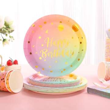 175PCS Pastel Birthday Decorations For 25 Guests