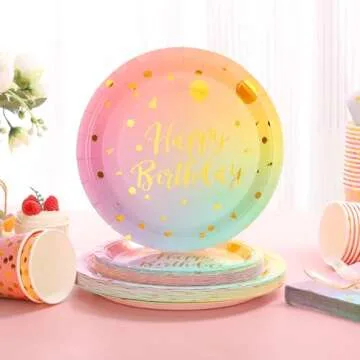 175PCS Pastel Birthday Decorations For 25 Guests