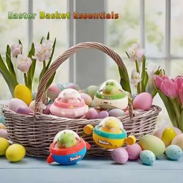 NUMBERFUN Easter Basket Stuffers Push Cars for Toddlers