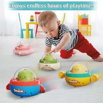 NUMBERFUN Easter Basket Stuffers Push Cars for Toddlers