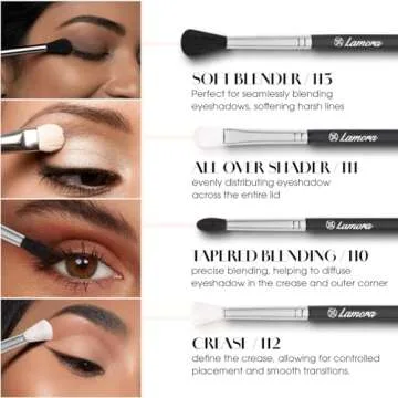 Pro Eyeshadow Brush Set for Flawless Blending & Shading