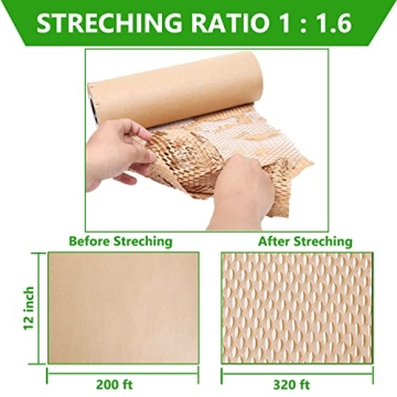 Eco-Friendly Honeycomb Packing Wrap for Shipping and Moving