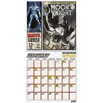 2024 Marvel Comics Wall Calendar for Fans and Collectors
