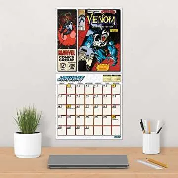 2024 Marvel Comics Wall Calendar for Fans and Collectors
