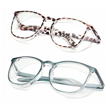 Stylish Safety Glasses with Anti-Fog & UV Protection in 2-Pack
