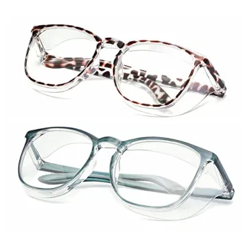 Stylish Safety Glasses with Anti-Fog & UV Protection in 2-Pack