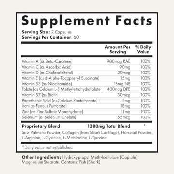 Foundation Skincare UnTangled Hair Vitamins for Hair Growth