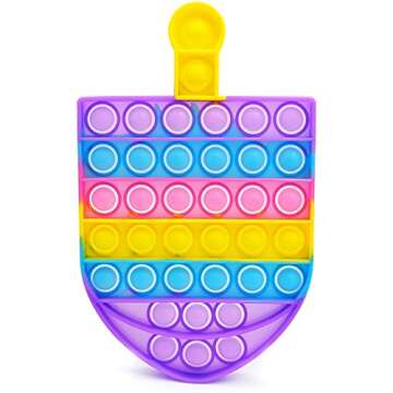 The Dreidel Company Hanukkah Dreidel Poppit, Dreidel Pop Fidget Toy Dreidel Poppers - Hanukkah Toy, ...