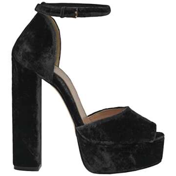 Elie Saab, Velvet Peep Toe Pump