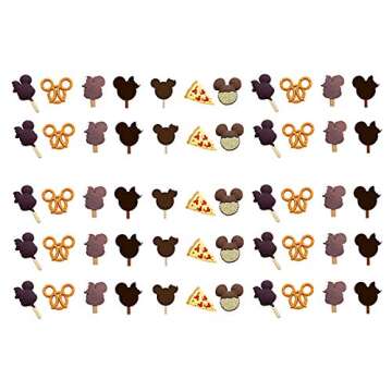 Mickey Ice Cream Disney Water Nail Art Transfers Stickers Decals - Set of 53 - A1230