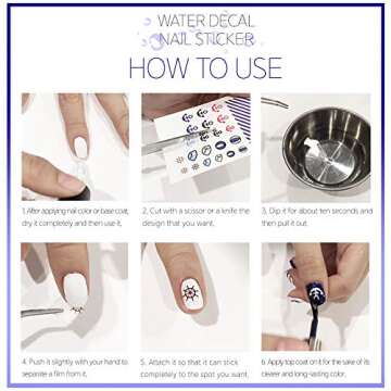 Mickey Ice Cream Disney Water Nail Art Transfers Stickers Decals - Set of 53 - A1230