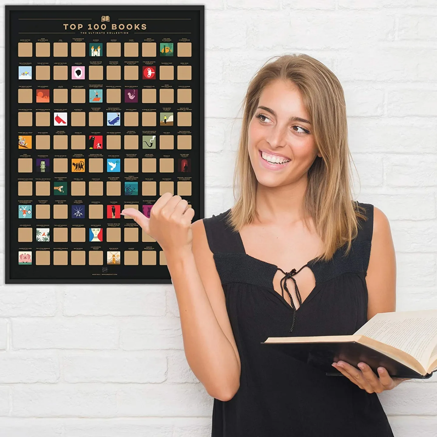 Scratch Off Poster - 100 Must-Read Books