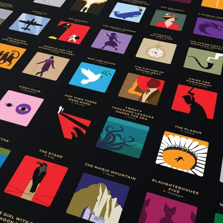 Scratch Off Poster - 100 Must-Read Books