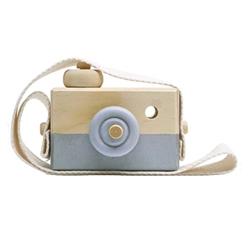 Baby Toy Wooden Mini Camera Toy, Baby Kids Cute Mini Sharpe Toy, Neck Hanging Photographed Props for...