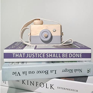 Wooden Mini Camera Toy for Kids Photography Fun