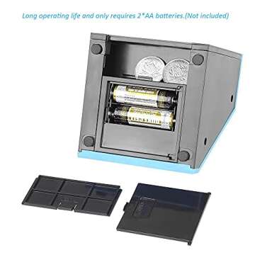 Youngine Novelty Face Bank Coin Eating Savings Bank Kids Money Saving Collection Piggy Bank (Blue Brick)