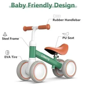 Liberry Baby Balance Bike for 1-3 Year Olds - Safe & Fun