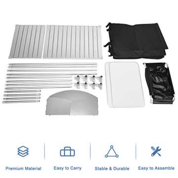 Portable Outdoor Camping Kitchen Table for BBQ and Picnics