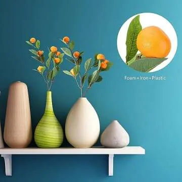 Artificial Tangerine Branches for Chic Decoration and More