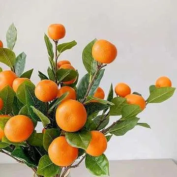 Artificial Tangerine Branches for Chic Decoration and More
