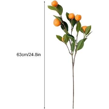 Artificial Tangerine Branches for Chic Decoration and More