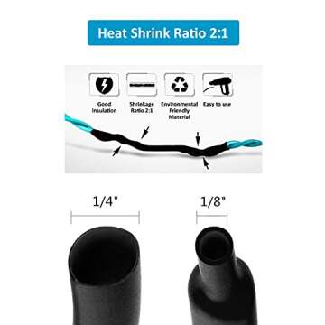 650pcs Heat Shrink Tubing Set for Reliable Wiring Solutions