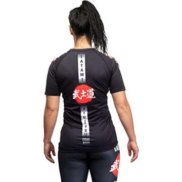 Tatami Fightwear Women's Bushido Short Sleeve Rashguard - XL - Black