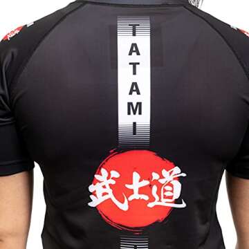 Tatami Fightwear Women's Bushido Short Sleeve Rashguard - XL - Black