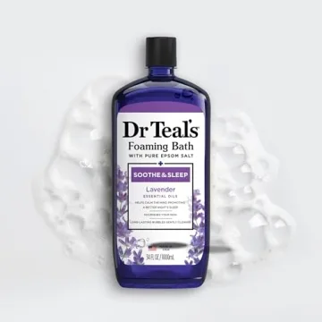 Dr Teal's Foaming Bath with Pure Epsom Salt, Soothe & Sleep with Lavender, 34 fl oz (Pack of 2)