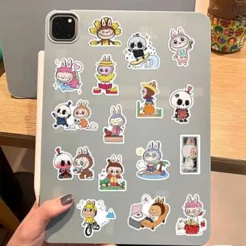 50pcs Labubu Cartoon Stickers for Fun Personalization