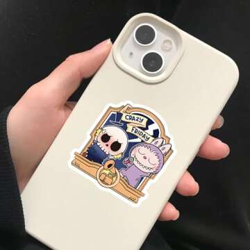 50pcs Labubu Cartoon Stickers for Fun Personalization