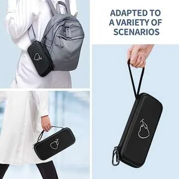 Stethoscope Case for 3M Littmann Classic III, Lightweight II S.E, MDF Acoustica Deluxe Stethoscopes, Extra Room for Nurse Accessories and Medical Equipment, Hard Carrying Case with Mesh Pocket, Black