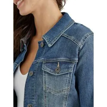 Wrangler Women's Stretch Denim Jacket - Timeless Comfort
