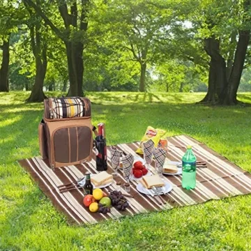 Hap Tim Picnic Backpack Cooler with Complete Picnic Set