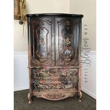 Redesign with Prima Wondrous Florals Decor Transfer Rub on Transfers for Furniture Vintage Rub on Transfers Stickers for Furniture Kitchen Wall Hallway 655350642341 Redesign-Transfer