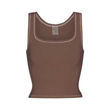 Danysu Cotton Rib Tank Top - Stylish Women’s Crop Top