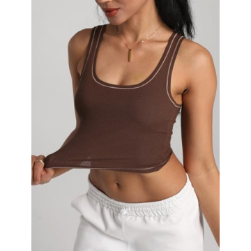 Danysu Cotton Rib Tank Top - Stylish Women’s Crop Top