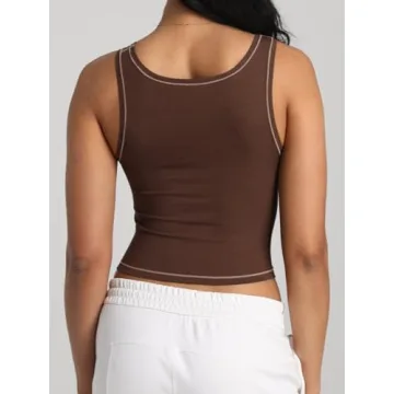 Danysu Cotton Rib Tank Top - Stylish Women’s Crop Top