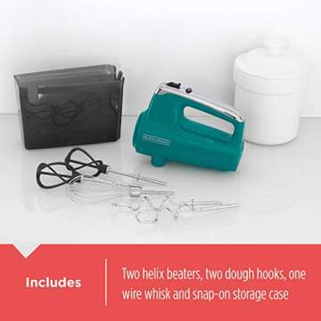 Black+Decker MX600T Hand Mixer with 5 Speeds & Beaters