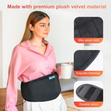 COMFIER Heating Pad for Back Pain with Vibration Massage