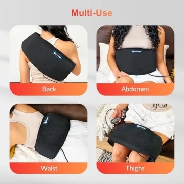 COMFIER Heating Pad for Back Pain with Vibration Massage