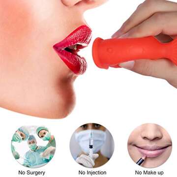 1PC Silicone Lip Plumper Device Sexy Lip Enhancer Quick Lip Plumper Treatment Bigger Mouth Lip Plumping Device Painless And Simple Beauty Tool