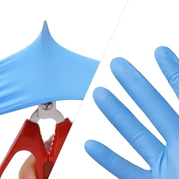 Heavy Duty TitanFlex Blue Nitrile Exam Gloves XL