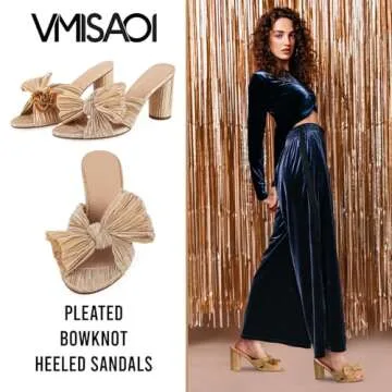 Stylish VIMISAOI Womens Bow Heels for Every Occasion